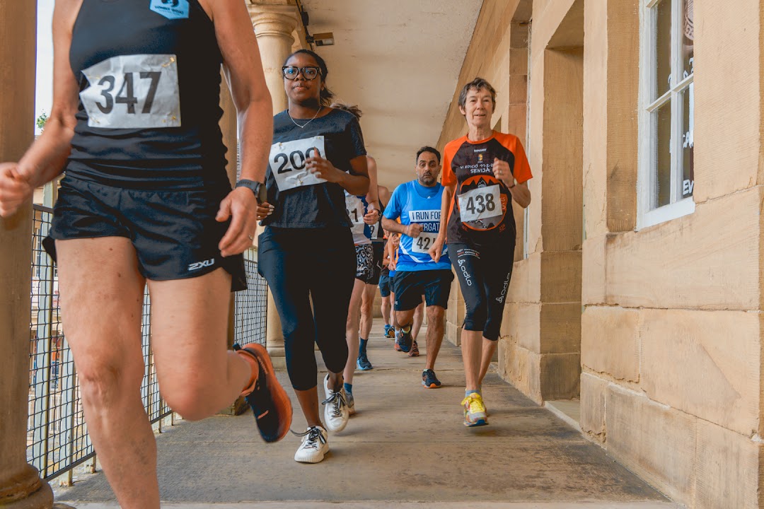 Runners at the finish